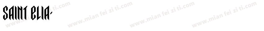 Saint Elia字体转换